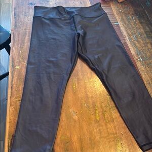 Black Faux Leather Leggings